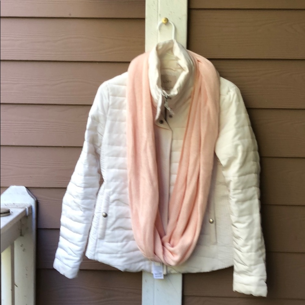 Pink infinity scarf